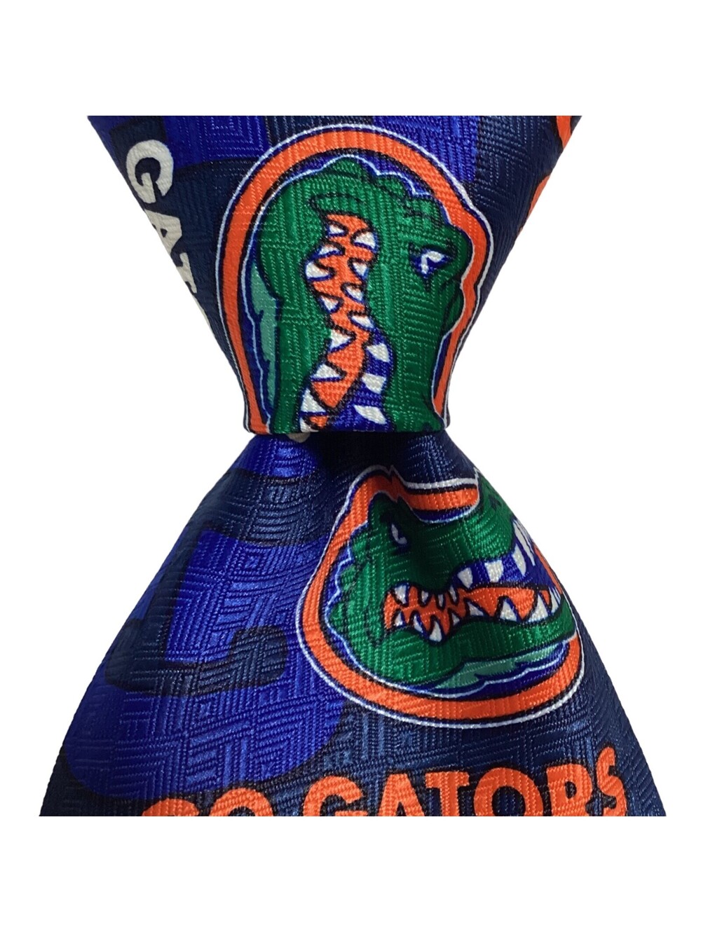 Ralph Marlin Men's Polyester Necktie Designer Go Gators Blue/Orange/Green NWT
